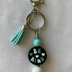 Handmade Be Kind Keychain with Tassel